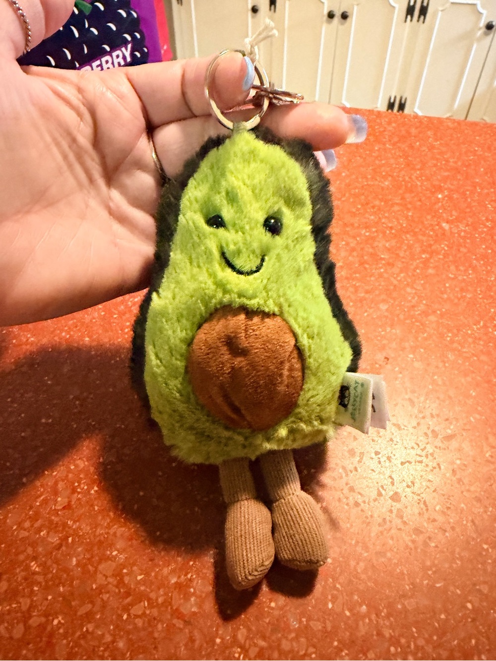 Jellycat NWT Avacado Bag Charm